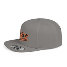Load image into Gallery viewer, Chico California Flat Bill Snapback Hat — Vintage Script Embroidered Cap