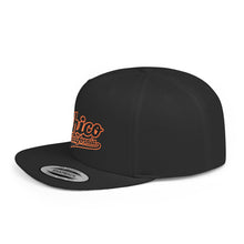 Load image into Gallery viewer, Chico California Flat Bill Snapback Hat — Vintage Script Embroidered Cap