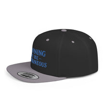 Load image into Gallery viewer, Spontaneous Planning Flat Bill Snapback Hat - Cool Cap for Casual Wear, Fun Gift for Friends, Ideal for Outdoor Festivals, Beach Days, [...]
