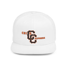 Load image into Gallery viewer, Retro 'Chico California' Embroidered Logo  - Flat Bill Snapback Hat
