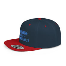 Load image into Gallery viewer, Spontaneous Planning Flat Bill Snapback Hat - Cool Cap for Casual Wear, Fun Gift for Friends, Ideal for Outdoor Festivals, Beach Days, [...]
