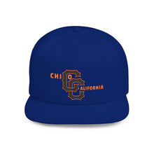 Load image into Gallery viewer, Retro 'Chico California' Embroidered Logo  - Flat Bill Snapback Hat
