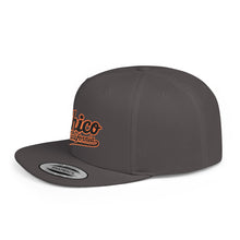 Load image into Gallery viewer, Chico California Flat Bill Snapback Hat — Vintage Script Embroidered Cap
