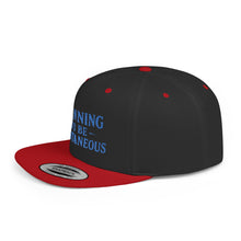 Load image into Gallery viewer, Spontaneous Planning Flat Bill Snapback Hat - Cool Cap for Casual Wear, Fun Gift for Friends, Ideal for Outdoor Festivals, Beach Days, [...]
